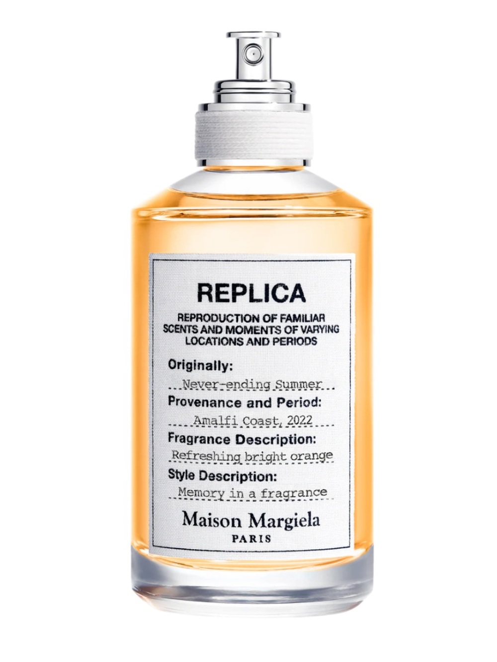 MAISON MARGIELA REPLICA Never-Ending Summer with Orange and Spritz Accord 100ml